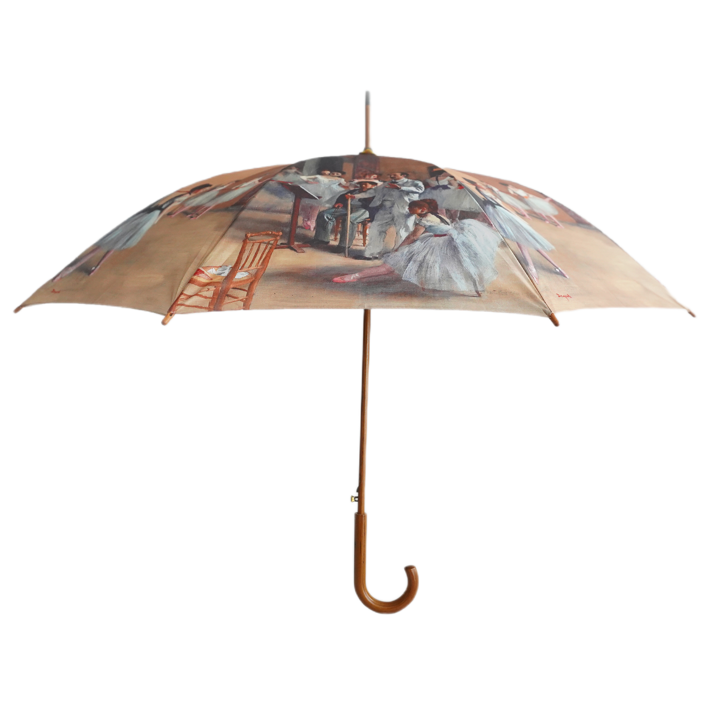Edgar Degas' Ballet School Wooden Stick Umbrella