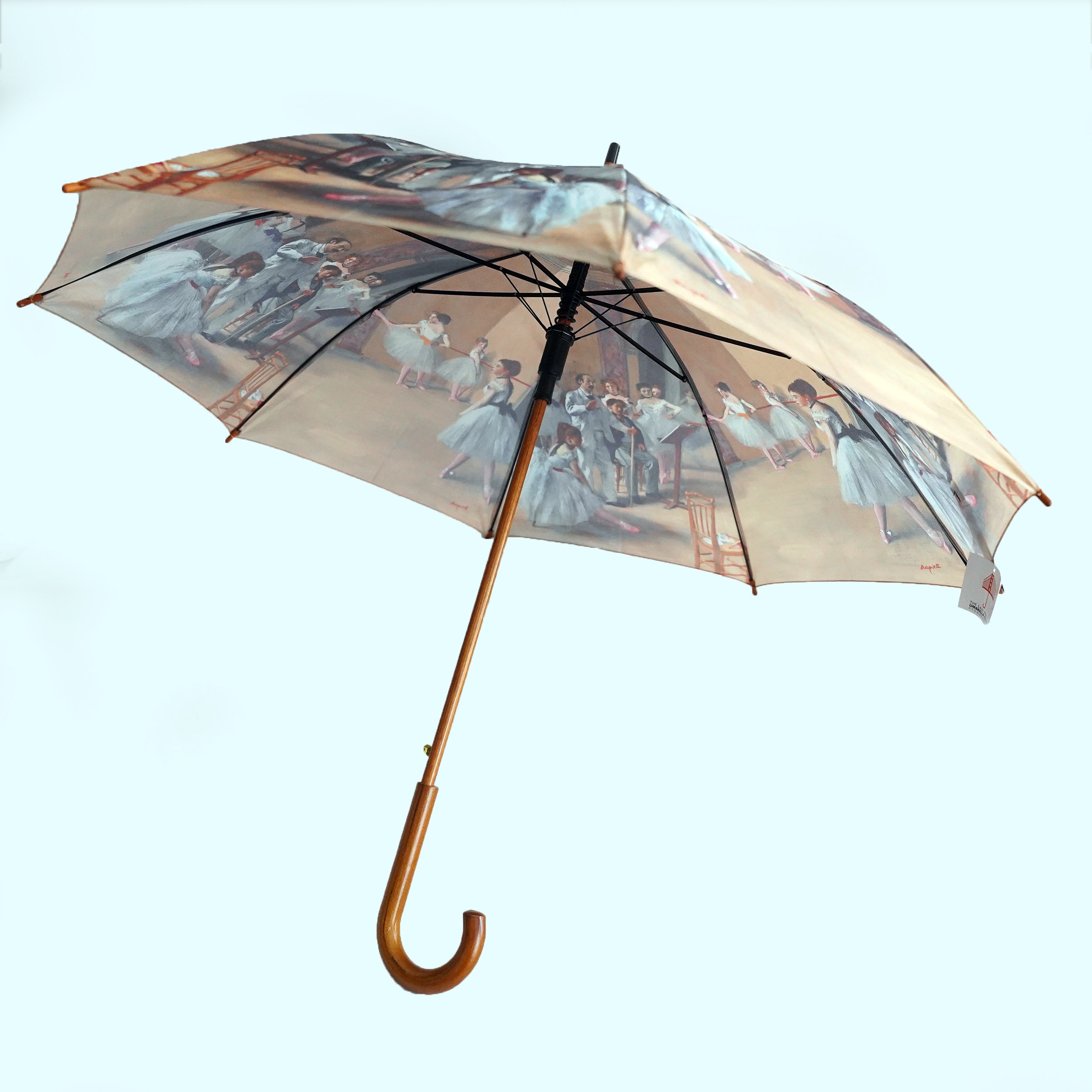 Edgar Degas' Ballet School Wooden Stick Umbrella