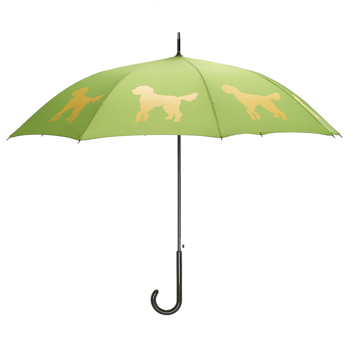 Doodle Auto Open Umbrella | Yellow on Green