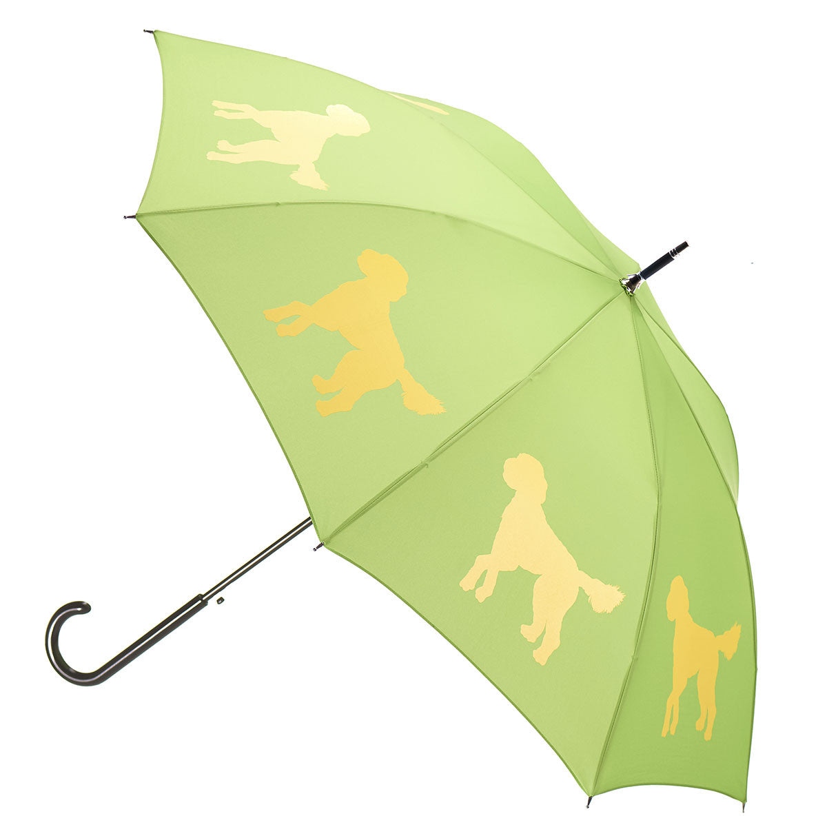 Doodle Auto Open Umbrella | Yellow on Green