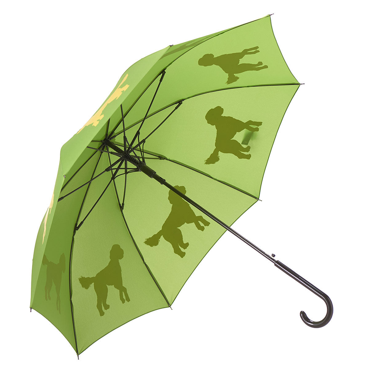 Doodle Auto Open Umbrella | Yellow on Green