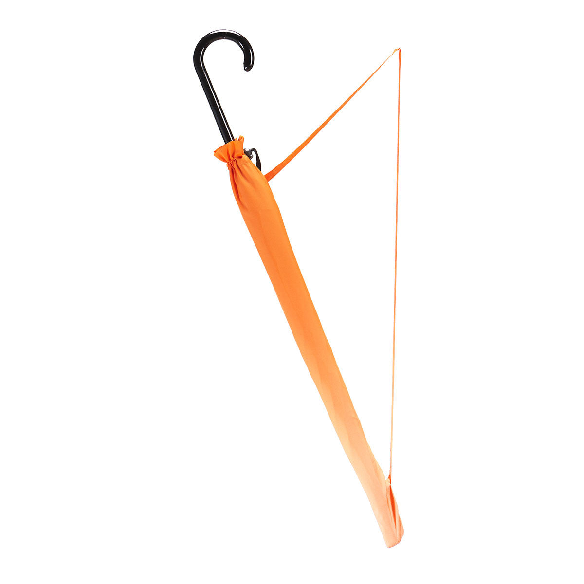 Butterfly Wing Auto Open Umbrella | Black on Flame Red/Orange