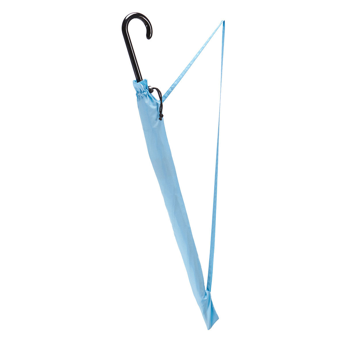 Butterfly Wing Auto Open Umbrella | Black on Island Paradise Blue