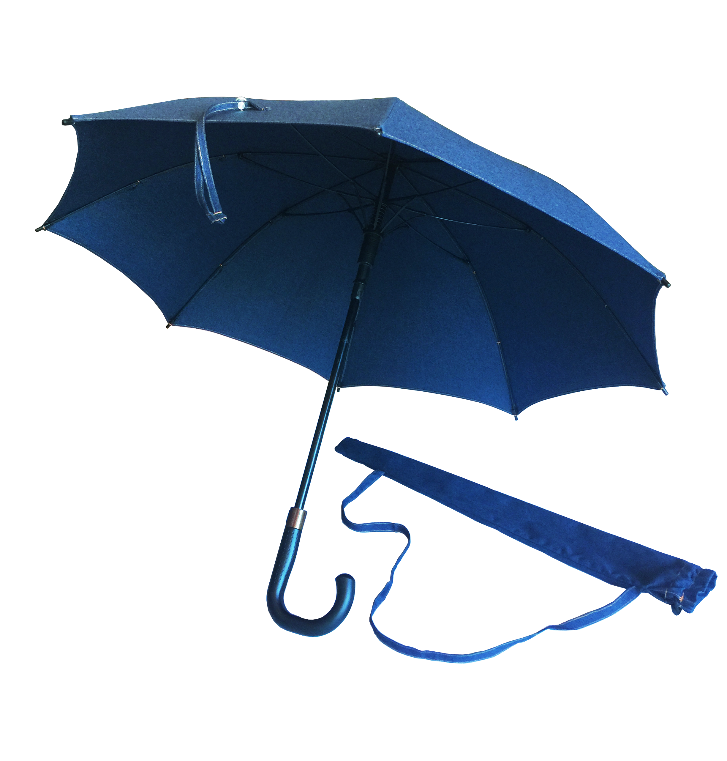 Large Sun Protection Umbrella featuring Sunbrella™ Fabric | Blue Jean