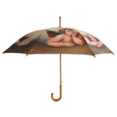 Raphael's Baby Angels Wooden Stick Umbrella