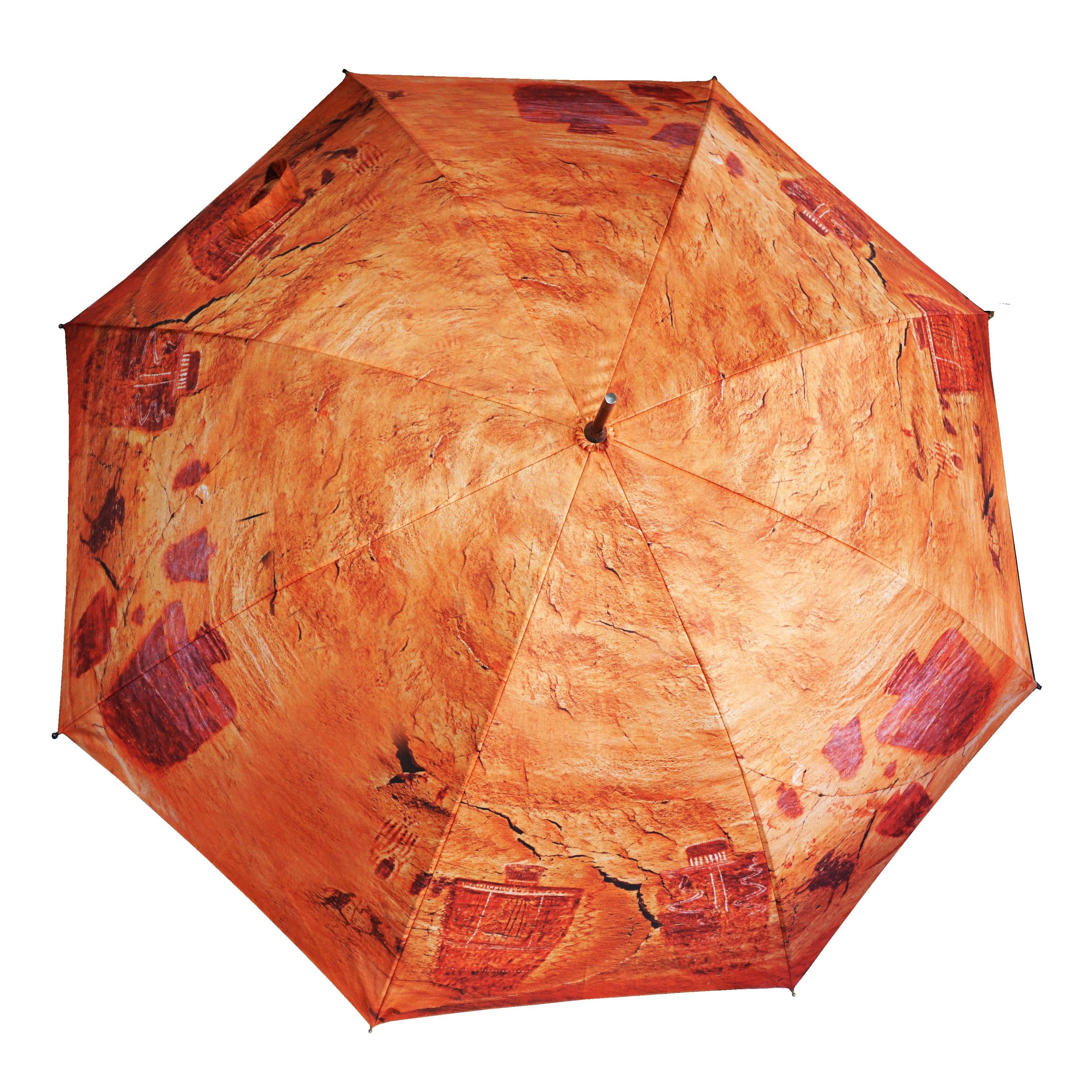 Kokopelli Southwest Rock Art Auto Open Stick Umbrella