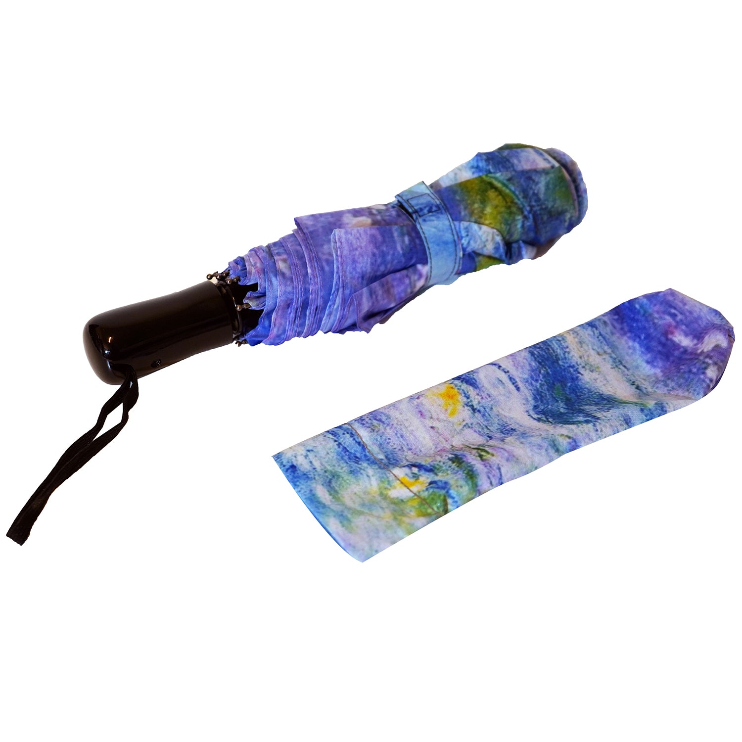 Claude Monet's "Waterlilies" Compact Collapsible Umbrella