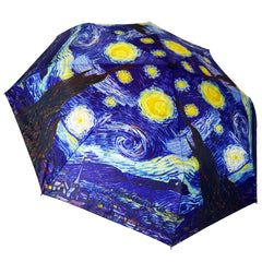 Vincent van Gogh's "Starry Night" Compact Collapsible Umbrella