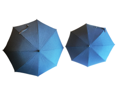 Small Sun Protection Umbrella featuring Sunbrella™ Fabric | Blue Jean