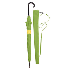 Doodle Auto Open Umbrella | Yellow on Green