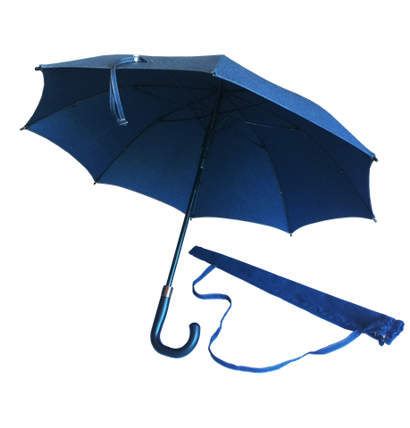 Large Sun Protection Umbrella featuring Sunbrella™ Fabric | Blue Jean