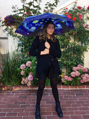 Vincent van Gogh's "Starry Night" Compact Collapsible Umbrella