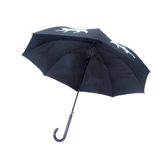 Cat Auto Open Umbrella | White on Black