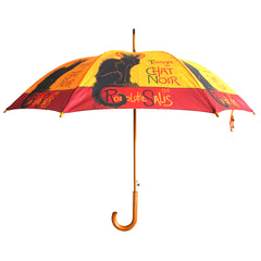 Rodolphe Salis' "Chat Noir" Wooden Stick Umbrella