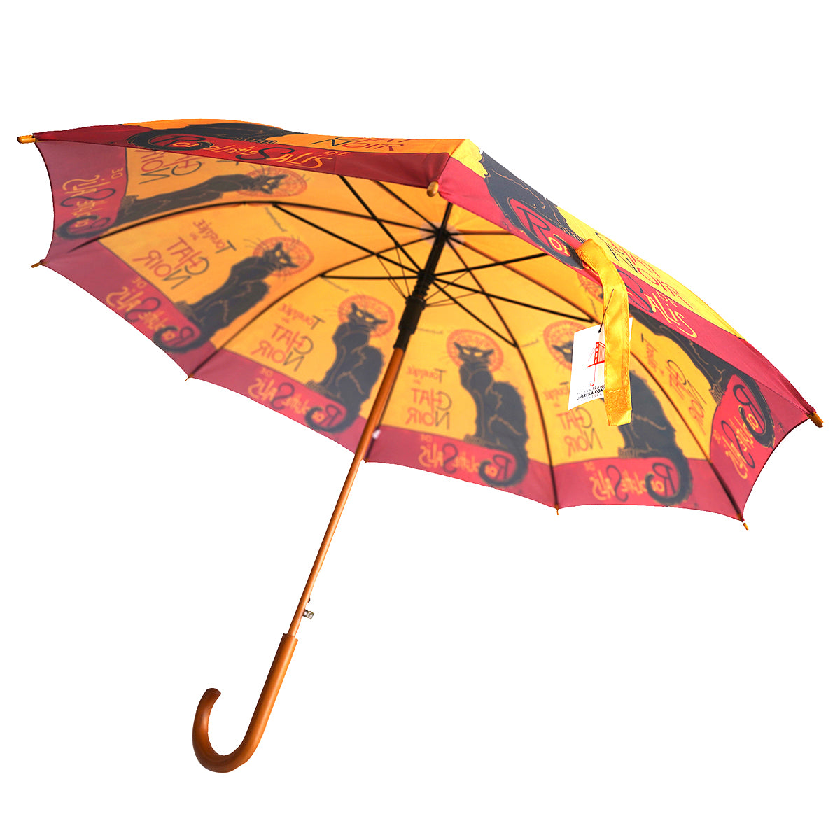 Rodolphe Salis' "Chat Noir" Wooden Stick Umbrella