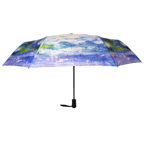 Claude Monet's "Waterlilies" Compact Collapsible Umbrella