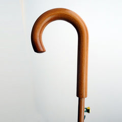Chihuahua Wooden Stick Umbrella | Yellow on Black